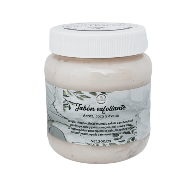 jabon exfoliante de arroz spa natural