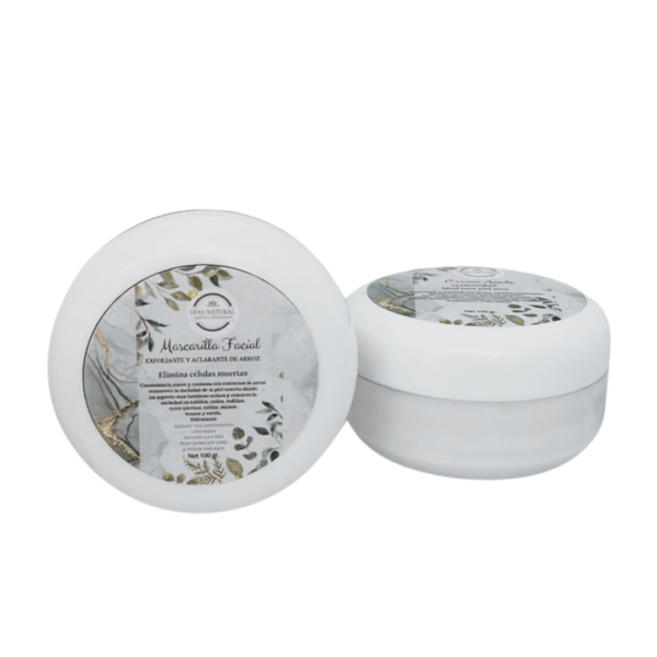 Mascarilla facial exfoliante de arroz spa natural