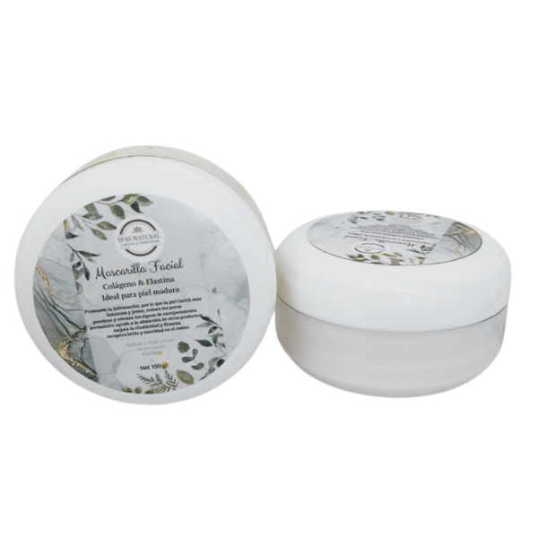 Mascarilla facial natural de colageno spa natural