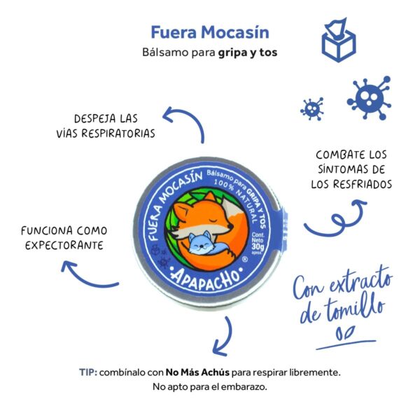 fuera mocasín bálsamo